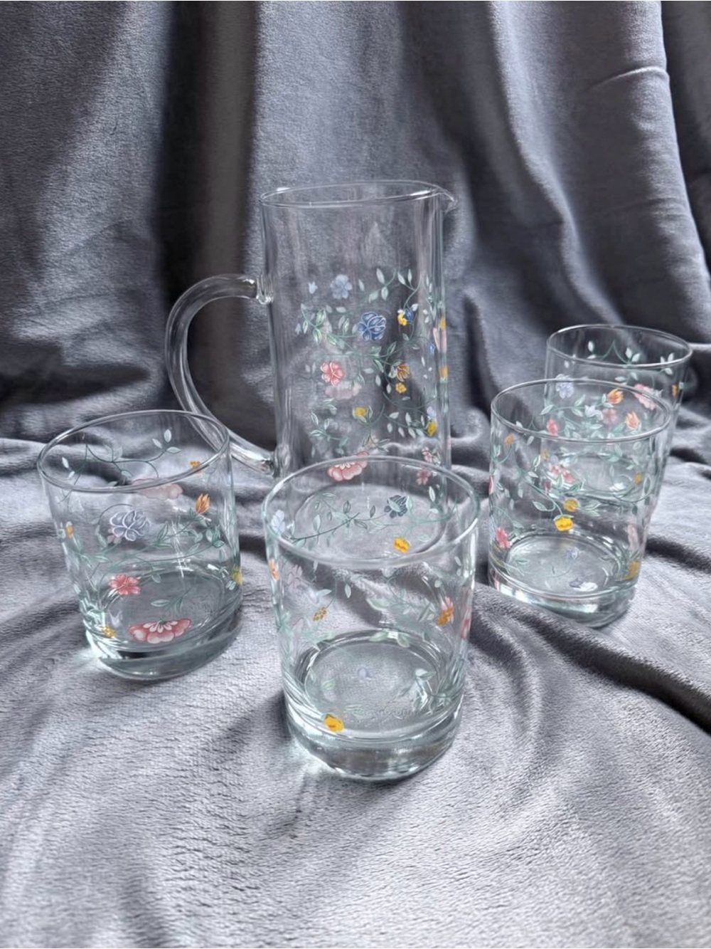 Johnson Brothers Pitcher and Tumbler Set - Summer Chintz 1990